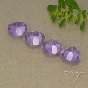 Amethyst Gemstones in 6 x 6 mm (calibrated) Size for Sale, Amethyst Stones in Medium Violet Color