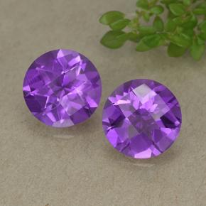 2.5ct Round Checkerboard Violet Amethyst Gem for sale 2.5ct Round Checkerboard Violet Amethyst Gem (ID: 498404)