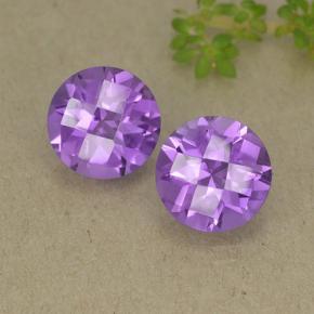 2.5ct Round Checkerboard Violet Amethyst Gem for sale 2.5ct Round Checkerboard Violet Amethyst Gem (ID: 498417)