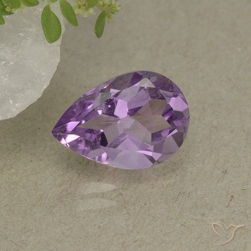 1.81ct Natural Iris Violet Amethyst, Pear Shape, VS
