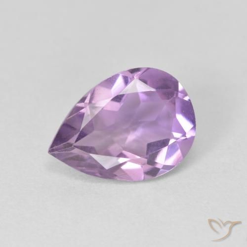 1.48ct Natural Medium Violet Amethyst, Pear Shape, VVS-VS