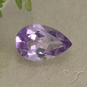 2.05 ct Violet Amethyst Stone, Natural Amethyst in Pear Facet Shape for Sale