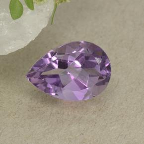 Medium Violet Amethyst Edelstein - 1.9ct Birnen Schliff (ID: 498874)