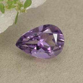 Medium Violet Amethyst Gem - 1.7ct Pear Facet (ID: 498875)