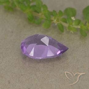 Amethyst Gemstone in 10 x 7 mm (calibrated) Size for Sale, Amethyst Stone in Deep Iris Violet Color
