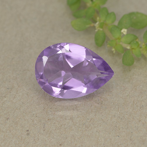 Violeta medio Amatista Gema - 1.4ct Corte en forma de pera (ID: 498943)