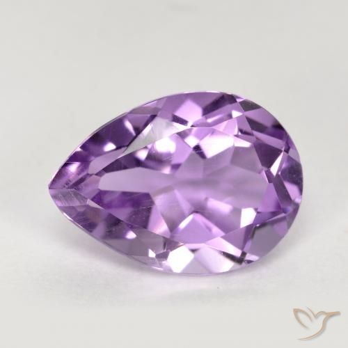 Ametista con taglio a pera da 1,65 ct, 9,6 x 6,9 mm dal Brasile, Photo A