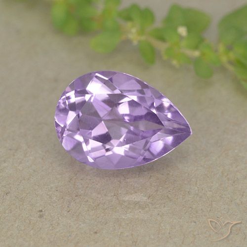 2.11ct Natural Medium Violet Amethyst, Pear Shape, VVS-VS