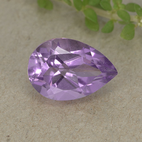 Medium Violet Amethyst Gem - 1.9ct Pear Facet (ID: 498972)