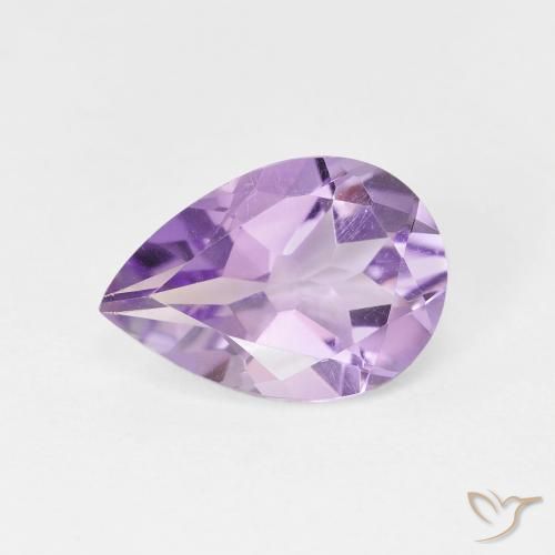 1.63ct Natural Deep Iris Violet Amethyst, Pear Shape, VVS-VS