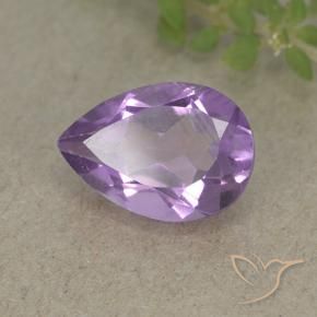 1.80 ct Violet Amethyst Stone, Natural Amethyst in Pear Facet Shape for Sale