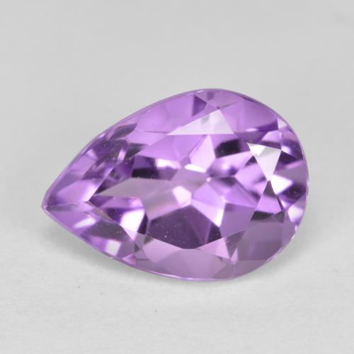 Lilaisch-violett Amethyst Edelstein - 2ct Birnen Schliff (ID: 498985)