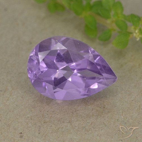 1.91ct Natural Medium Violet Amethyst, Pear Shape, VVS-VS