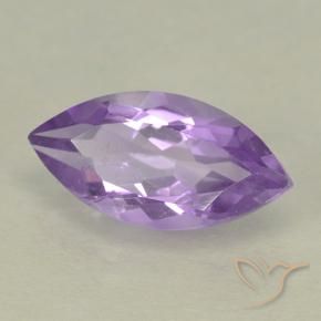 1.82 ct Violet Amethyst Stone, Natural Amethyst in Marquise Facet Shape for Sale