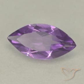 1.32 ct Violet Amethyst Stone, Natural Amethyst in Marquise Facet Shape for Sale
