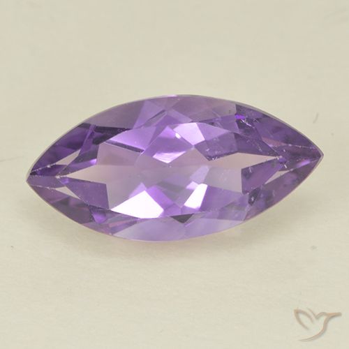 1.64ct Natural Medium Violet Amethyst, Marquise, VS