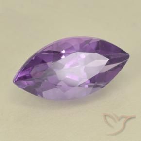 2.01 ct Violet Amethyst Stone, Natural Amethyst in Marquise Facet Shape for Sale