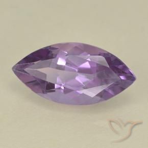 1.69 ct Violet Amethyst Stone, Natural Amethyst in Marquise Facet Shape for Sale