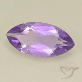 1.45 ct Violet Amethyst Stone, Natural Amethyst in Marquise Facet Shape for Sale