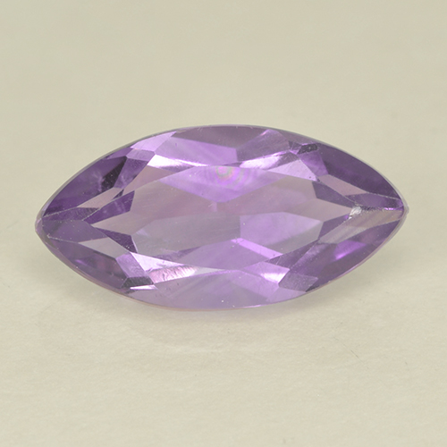 Medium Violet Amethyst Gem - 1.6ct Marquise Facet (ID: 499979)