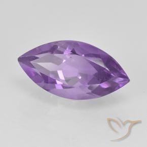 1.97 ct Violet Amethyst Stone, Natural Amethyst in Marquise Facet Shape for Sale