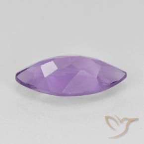 Amethyst Gemstone in 12.1 x 5.5 mm Size for Sale, Amethyst Stone in Pinkish Iris Violet Color