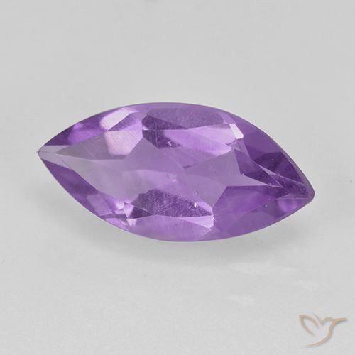 1.37ct Natural Deep Violet Amethyst, Marquise, VS
