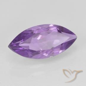 1.39 ct Violet Amethyst Stone, Natural Amethyst in Marquise Facet Shape for Sale
