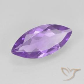 1.31 ct Violet Amethyst Stone, Natural Amethyst in Marquise Facet Shape for Sale
