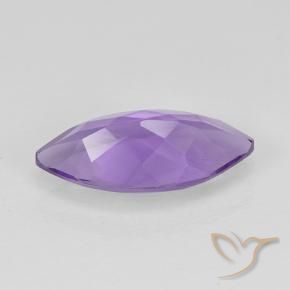 Amethyst Gemstone in 12.2 x 5.8 mm Size for Sale, Amethyst Stone in Deep Iris Violet Color