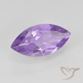 1.45 ct Violet Amethyst Stone, Natural Amethyst in Marquise Facet Shape for Sale