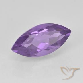1.92 ct Violet Amethyst Stone, Natural Amethyst in Marquise Facet Shape for Sale