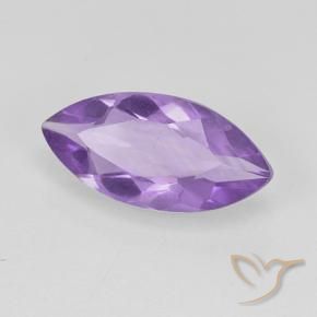 1.23 ct Violet Amethyst Stone, Natural Amethyst in Marquise Facet Shape for Sale