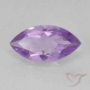 1.59 ct Violet Amethyst Stone, Natural Amethyst in Marquise Facet Shape for Sale