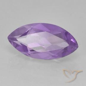 1.67 ct Violet Amethyst Stone, Natural Amethyst in Marquise Facet Shape for Sale