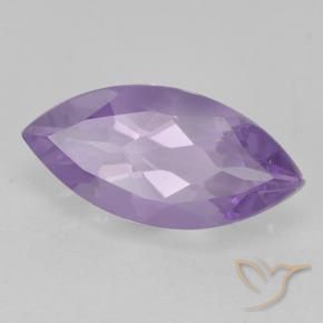 1.56 ct Violet Amethyst Stone, Natural Amethyst in Marquise Facet Shape for Sale