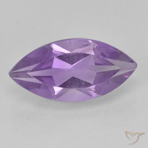 1.55ct Natural Pinkish Iris Violet Amethyst, Marquise, VS