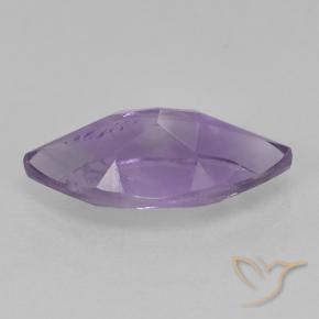 Amethyst Gemstone in 11.9 x 5.9 mm Size for Sale, Amethyst Stone in Pinkish Iris Violet Color
