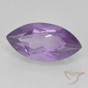 1.84 ct Violet Amethyst Stone, Natural Amethyst in Marquise Facet Shape for Sale