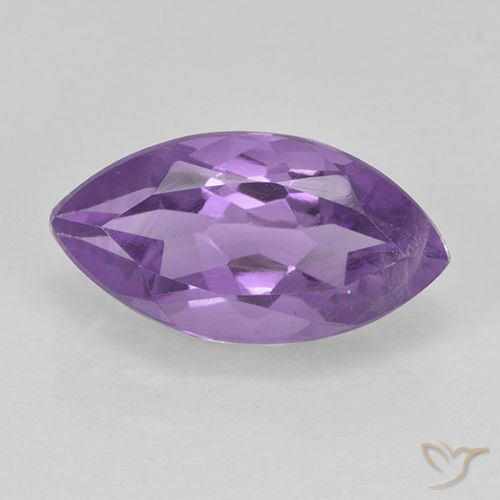 1.64ct Natural Medium Violet Amethyst, Marquise, VS, Photo A