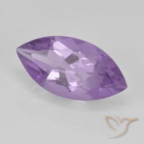 1.47 ct Violet Amethyst Stone, Natural Amethyst in Marquise Facet Shape for Sale