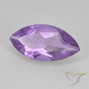 1.27 ct Violet Amethyst Stone, Natural Amethyst in Marquise Facet Shape for Sale