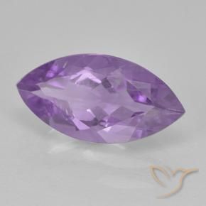 1.57 ct Violet Amethyst Stone, Natural Amethyst in Marquise Facet Shape for Sale