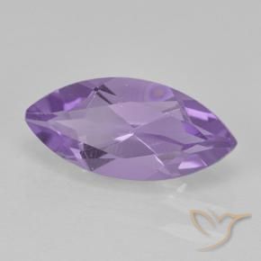 1.38 ct Violet Amethyst Stone, Natural Amethyst in Marquise Facet Shape for Sale