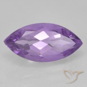 1.84 ct Violet Amethyst Stone, Natural Amethyst in Marquise Facet Shape for Sale
