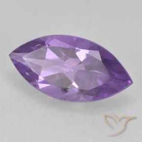 1.64 ct Violet Amethyst Stone, Natural Amethyst in Marquise Facet Shape for Sale