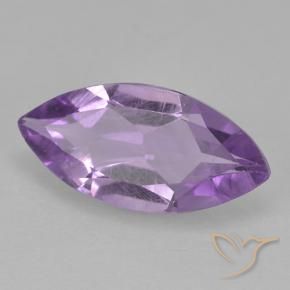 1.30 ct Violet Amethyst Stone, Natural Amethyst in Marquise Facet Shape for Sale
