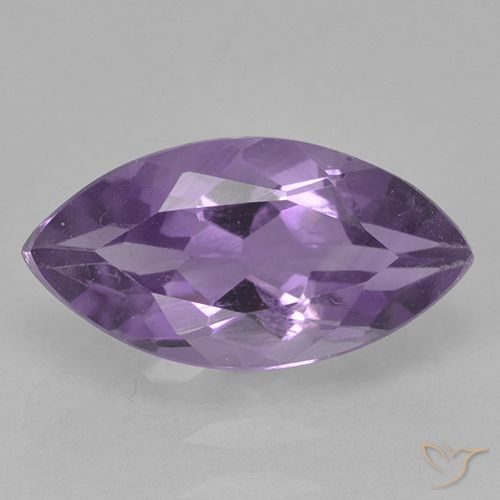 1.82ct Natural Medium Violet Amethyst, Marquise, VS