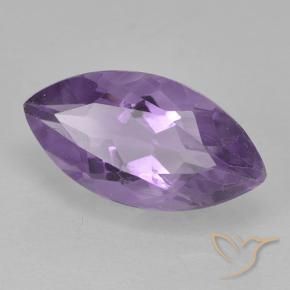 1.82 ct Violet Amethyst Stone, Natural Amethyst in Marquise Facet Shape for Sale