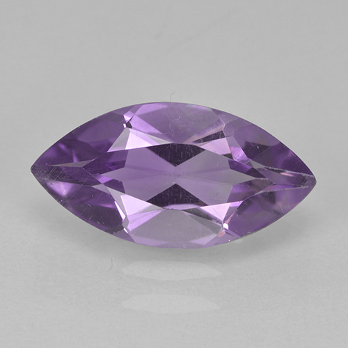 Améthyste Violet marquise facet 1,5 ct du Brésil, dimension 11,8 x 6,1mm, pierre gemme naturelle Non traité, pureté VS, 1 pièce Améthyste de couleur Violet moyen, dureté Mohs de 7 convient aux bijoux de tous les jours, pierre de sagesse, Pierre de l'esprit, Photo A